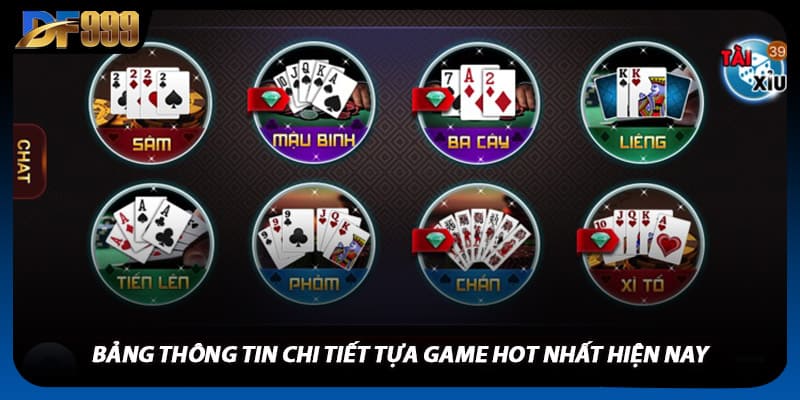 Game Bài DF999 Tham Gia Để Thử Vận May Và Kỹ Năng Của Bạn