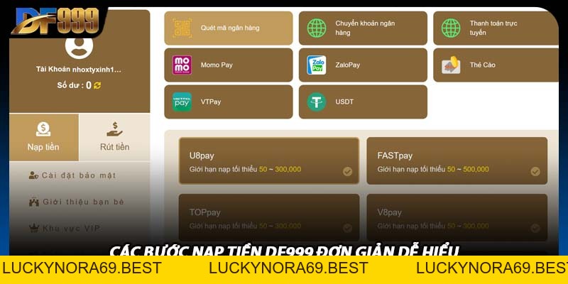 Nạp Tiền DF999 Để Không Bỏ Lỡ Những Trò Chơi Hấp Dẫn Mỗi Ngày
